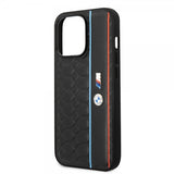 BMW iPhone 14 Pro Skal Hexagonal Pattern Svart