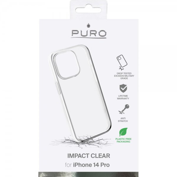 Puro iPhone 14 Pro Skal Impact Clear Transparent