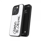 Adidas iPhone 14 Pro Skal Inlay Embroidery Case Vit Svart