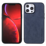 X-Level iPhone 14 Pro Skal Lädertextur Blå