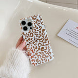 iPhone 14 Pro Skal Leopardmönster Vit