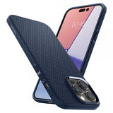Spigen iPhone 14 Pro Skal Liquid Air Navy Blue
