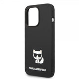 Karl Lagerfeld iPhone 14 Pro Skal Liquid Silicone Choupette Svart