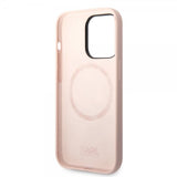 Karl Lagerfeld iPhone 14 Pro Skal Liquid Silicone Karl MagSafe Rosa