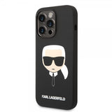 Karl Lagerfeld iPhone 14 Pro Skal Liquid Silicone Karl MagSafe Svart