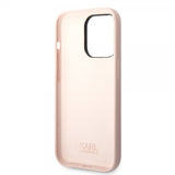 Karl Lagerfeld iPhone 14 Pro Skal Liquid Silicone Karl Rosa