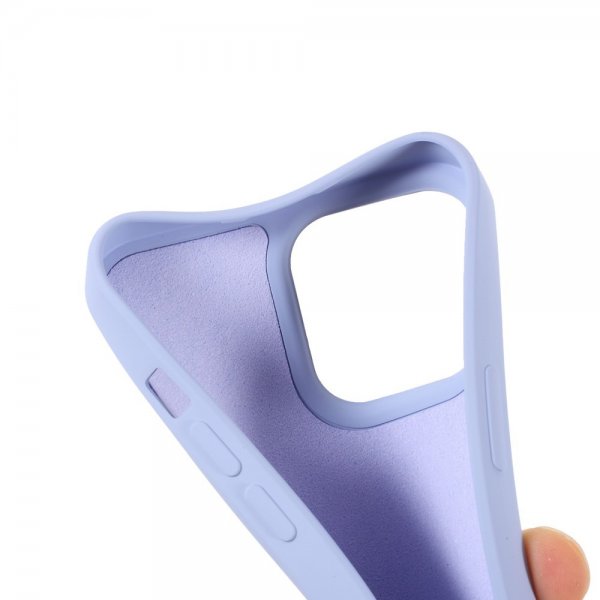 X-Level iPhone 14 Pro Skal Liquid Silicone Lila