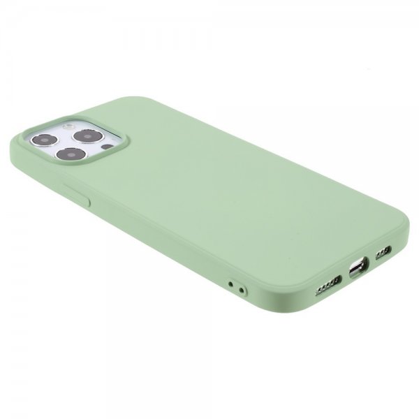 X-Level iPhone 14 Pro Skal Liquid Silicone Ljusgrön