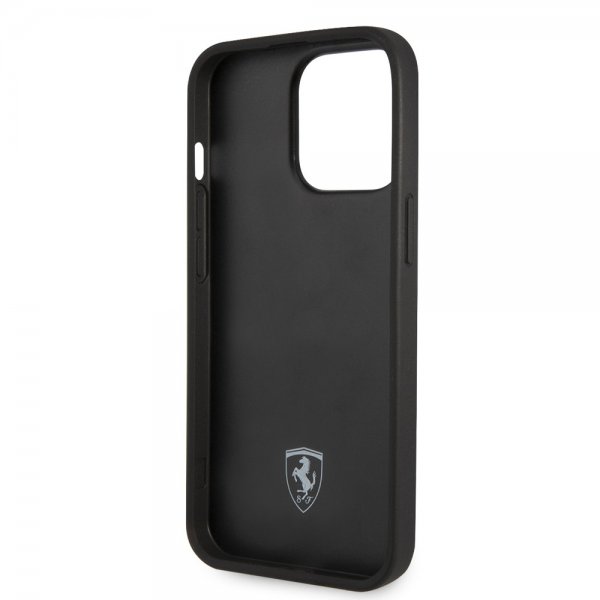 Ferrari iPhone 14 Pro Skal Logo Perforerad Röd
