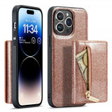 Dg.Ming iPhone 14 Pro Skal M3 Series Löstagbar Korthållare Guld