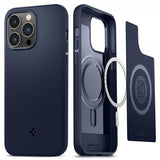 Spigen iPhone 14 Pro Skal Mag Armor MagFit Navy Blue