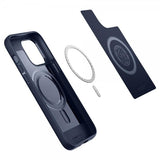 Spigen iPhone 14 Pro Skal Mag Armor MagFit Navy Blue