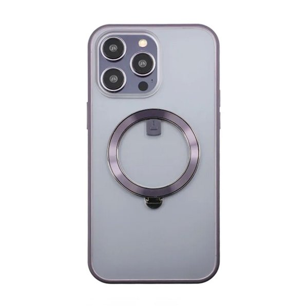 Rvelon iPhone 14 Pro Skal MagSafe Ring Lila