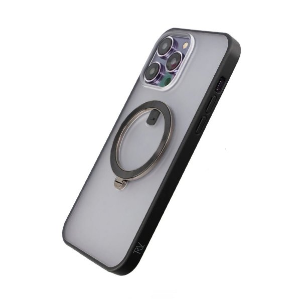 Rvelon iPhone 14 Pro Skal MagSafe Ring Svart