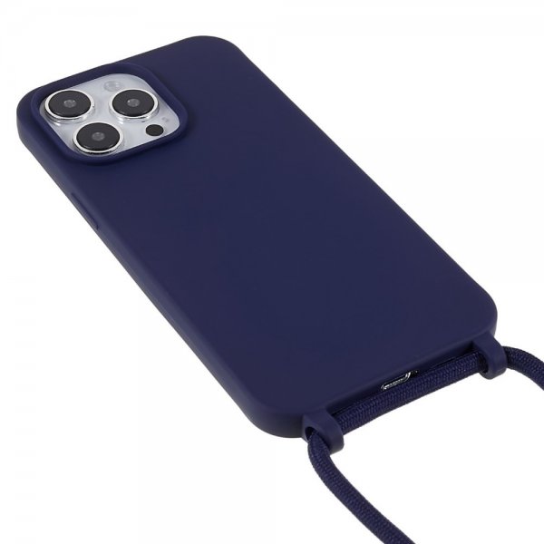 iPhone 14 Pro Skal med Strap Blå