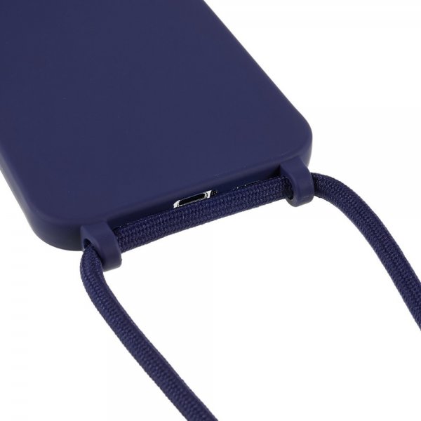 iPhone 14 Pro Skal med Strap Blå