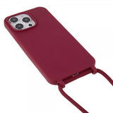 iPhone 14 Pro Skal med Strap Röd
