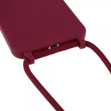 iPhone 14 Pro Skal med Strap Röd