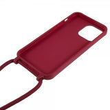 iPhone 14 Pro Skal med Strap Röd