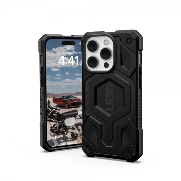 Urban Armor Gear (UAG) iPhone 14 Pro Skal Monarch Pro MagSafe Carbon Fiber