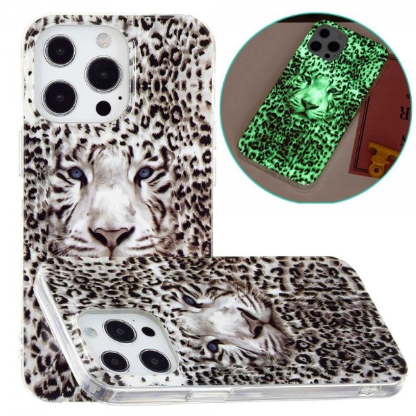 iPhone 14 Pro Skal Motiv Vit Tiger