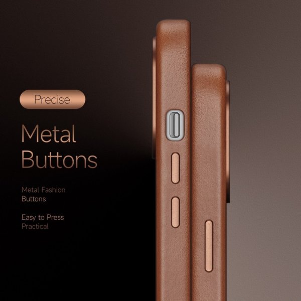 Dux Ducis iPhone 14 Pro Skal Naples Series MagSafe Ljusbrun