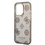 Guess iPhone 14 Pro Skal Peony Glitter Svart