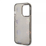 Guess iPhone 14 Pro Skal Peony Glitter Svart