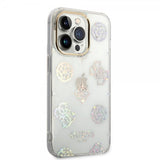 Guess iPhone 14 Pro Skal Peony Glitter Vit