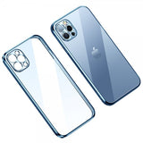 Sulada iPhone 14 Pro Skal Pläterad Kant Blå