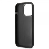Karl Lagerfeld iPhone 14 Pro Skal Quilted Nylon Puffy Case Logo Plate Svart