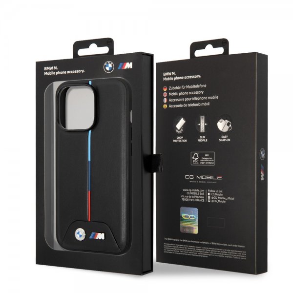 BMW iPhone 14 Pro Skal Quilted Svart