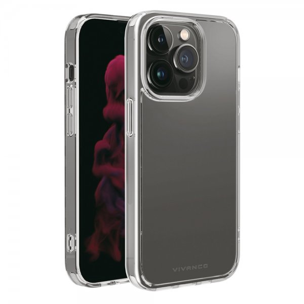 Vivanco iPhone 14 Pro Skal Safe & Steady Transparent