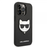 Karl Lagerfeld iPhone 14 Pro Skal Saffiano Choupette Svart