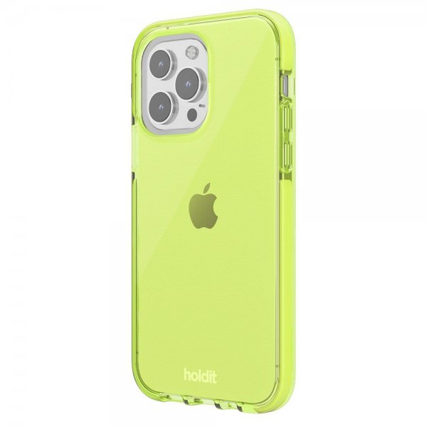 Holdit iPhone 14 Pro Skal Seethru Acid Green