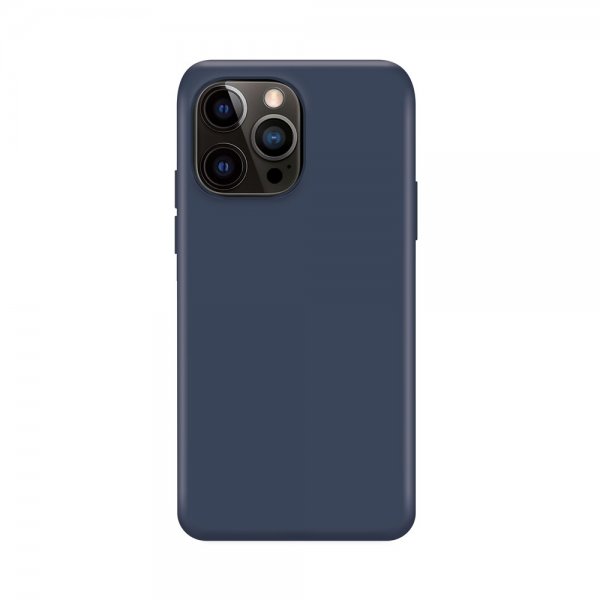 Xqisit iPhone 14 Pro Skal Silicone Case Mörkblå