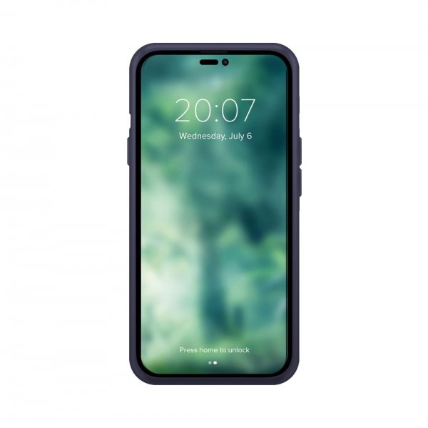 Xqisit iPhone 14 Pro Skal Silicone Case Mörkblå