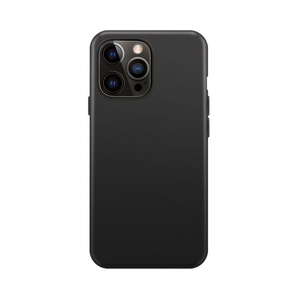 Xqisit iPhone 14 Pro Skal Silicone Case Svart