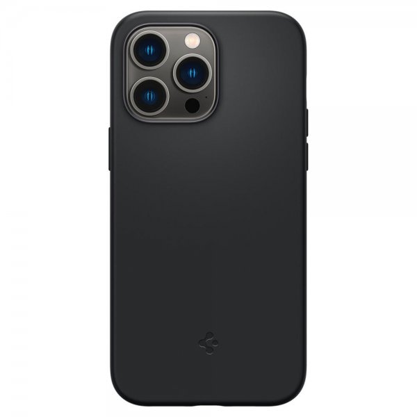 Spigen iPhone 14 Pro Skal Silicone Fit MagFit Svart