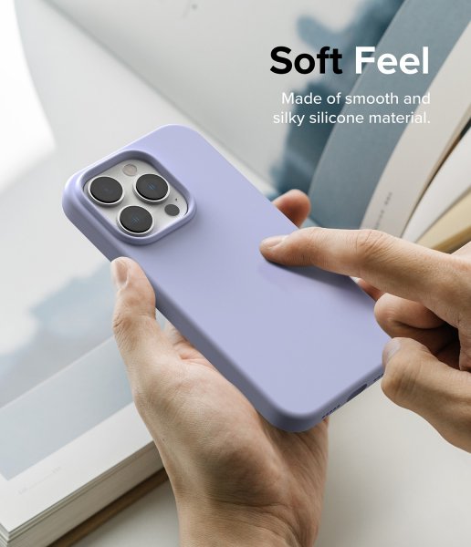 Ringke iPhone 14 Pro Skal Silicone Lavender
