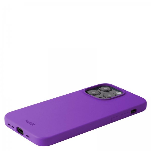 holdit iPhone 14 Pro Skal Silikon Bright Purple