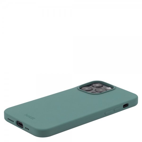 holdit iPhone 14 Pro Skal Silikon Moss Green