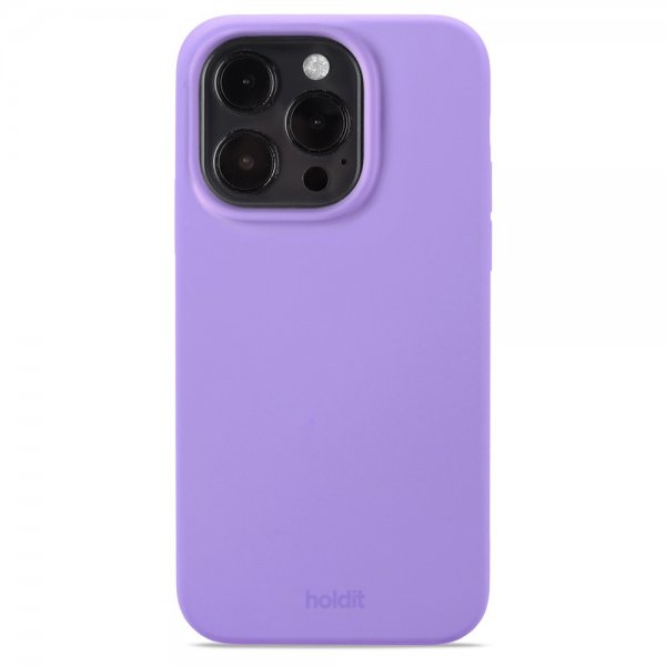 Holdit iPhone 14 Pro Skal Silikon Violet