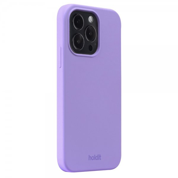 Holdit iPhone 14 Pro Skal Silikon Violet