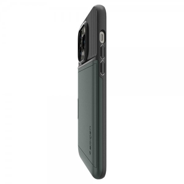 Spigen iPhone 14 Pro Skal Slim Armor CS Abyss Green