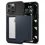 Spigen iPhone 14 Pro Skal Slim Armor CS Metal Slate