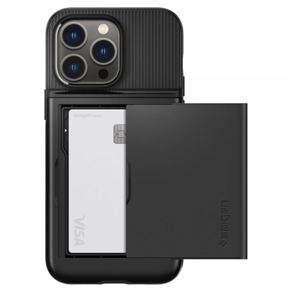 Spigen iPhone 14 Pro Skal Slim Armor CS Svart