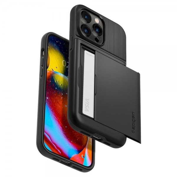 Spigen iPhone 14 Pro Skal Slim Armor CS Svart