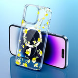 iPhone 14 Pro Skal Spring Series MagSafe Gula Blommor