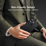 Baseus iPhone 14 Pro Skal Synthetic Fiber MagSafe Svart